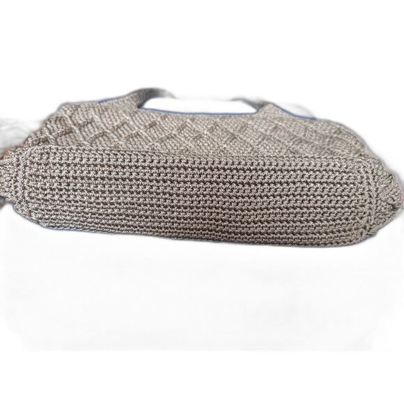 The Sak Crochet Shoulder Bag Purse Computer Tote - Picture 8 of 9